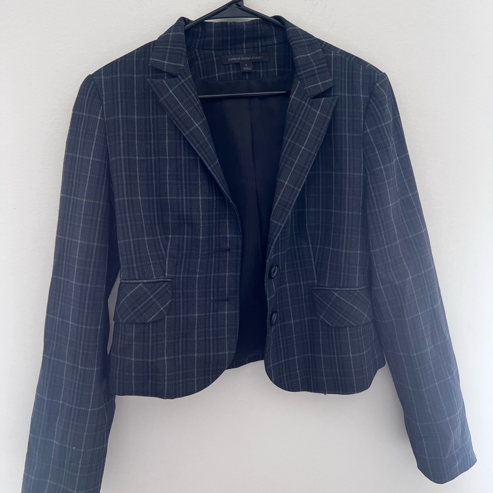 Express Plaid Blazer